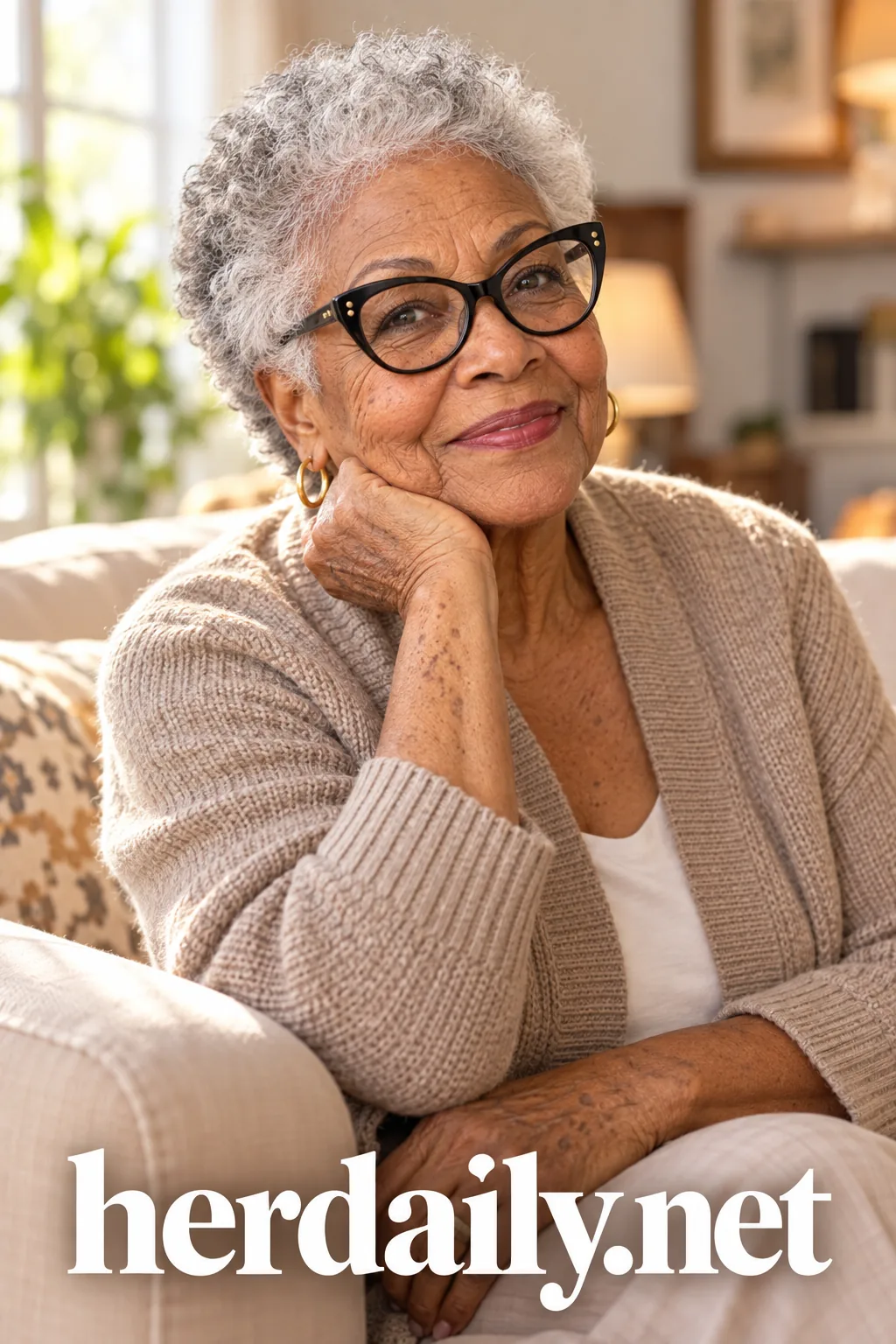 Hairstyles for Women Over 70 with Glasses 1