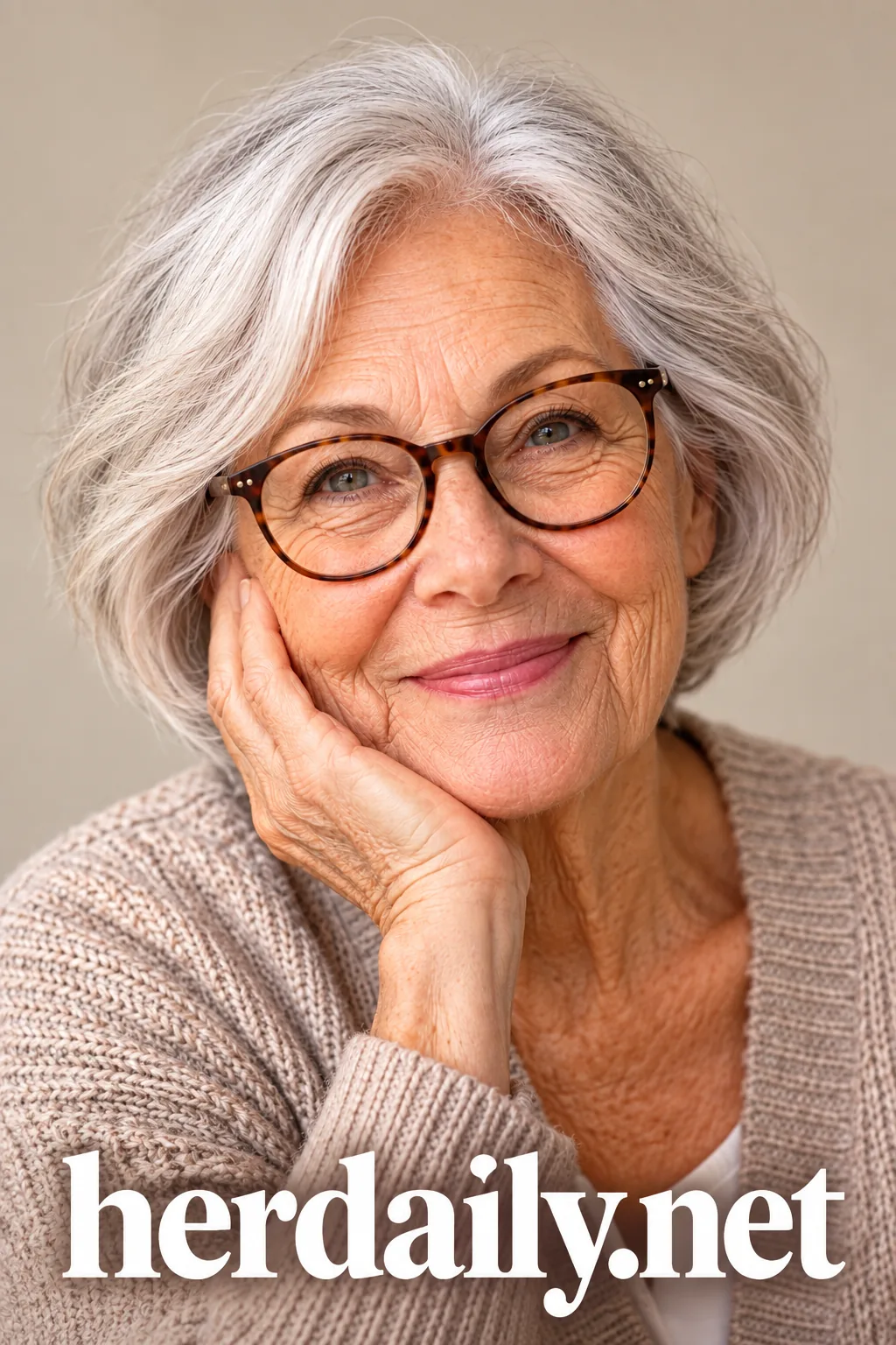 Hairstyles for Women Over 70 with Glasses 14