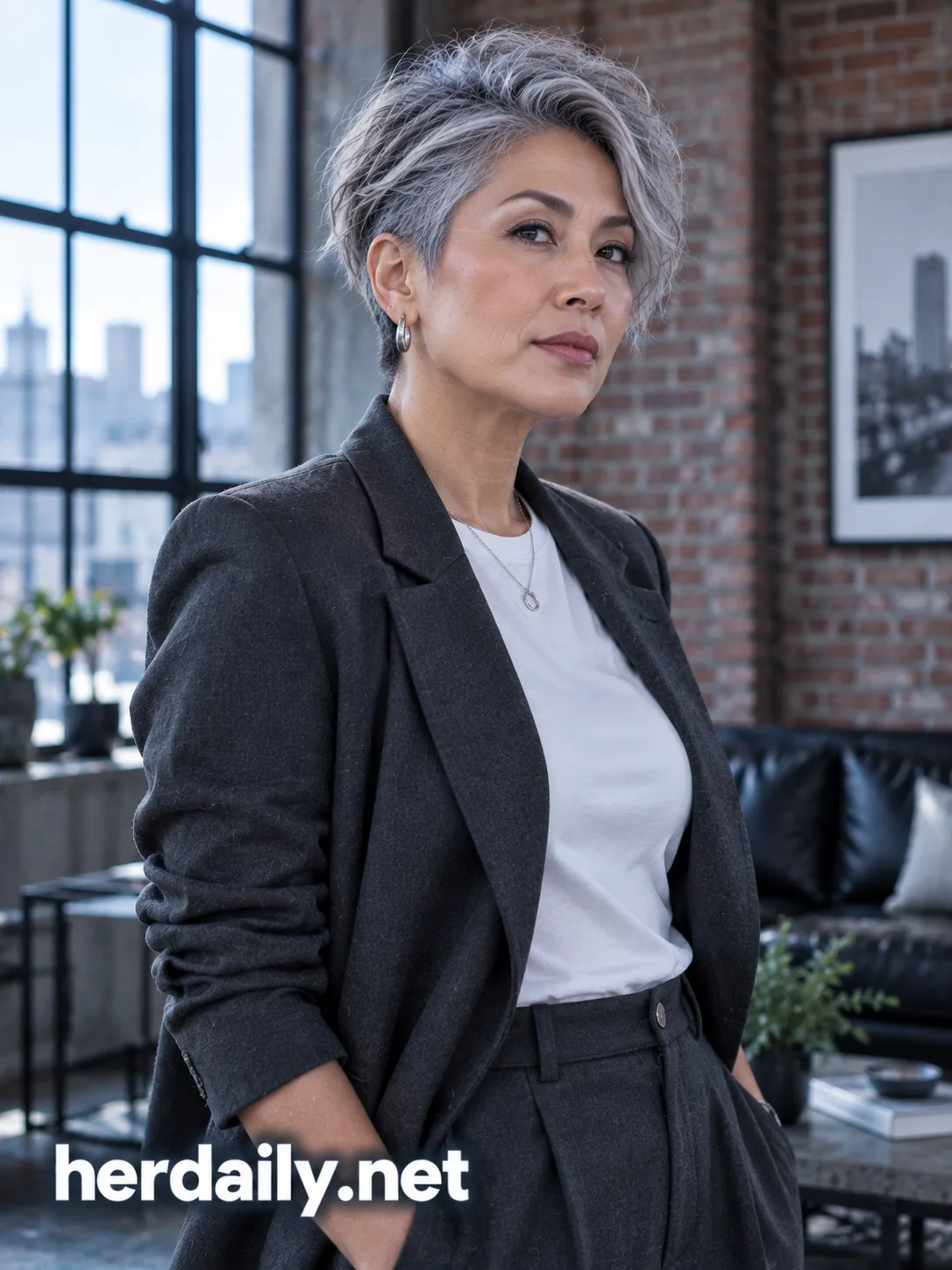 Natural Gray Hair Over 50 16