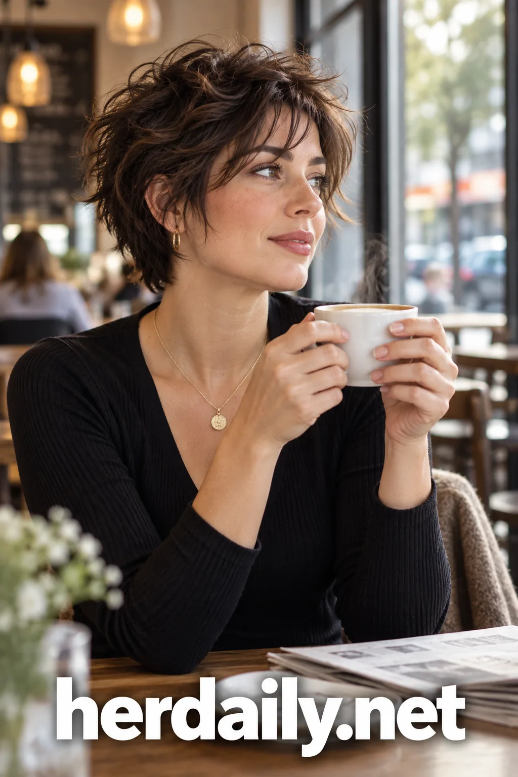 messy short hairstyles for thick hair 17