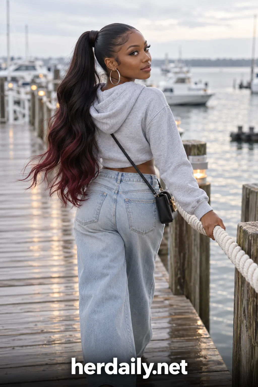 12 long wrap ponytail pier