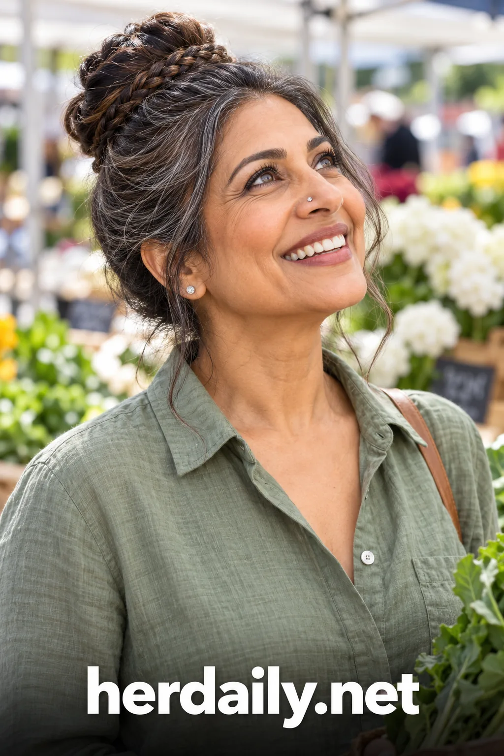 14 south asian braided crown bun farmers market
