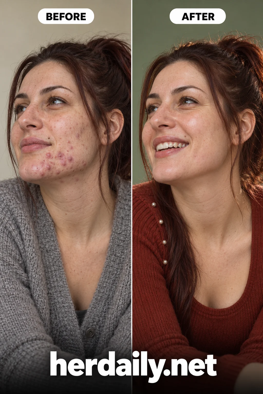 accutane before and after 15 smooth chin and lower cheeks