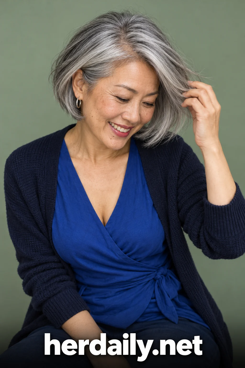 asian hairstyles for women over 50 09 silver side swept bob