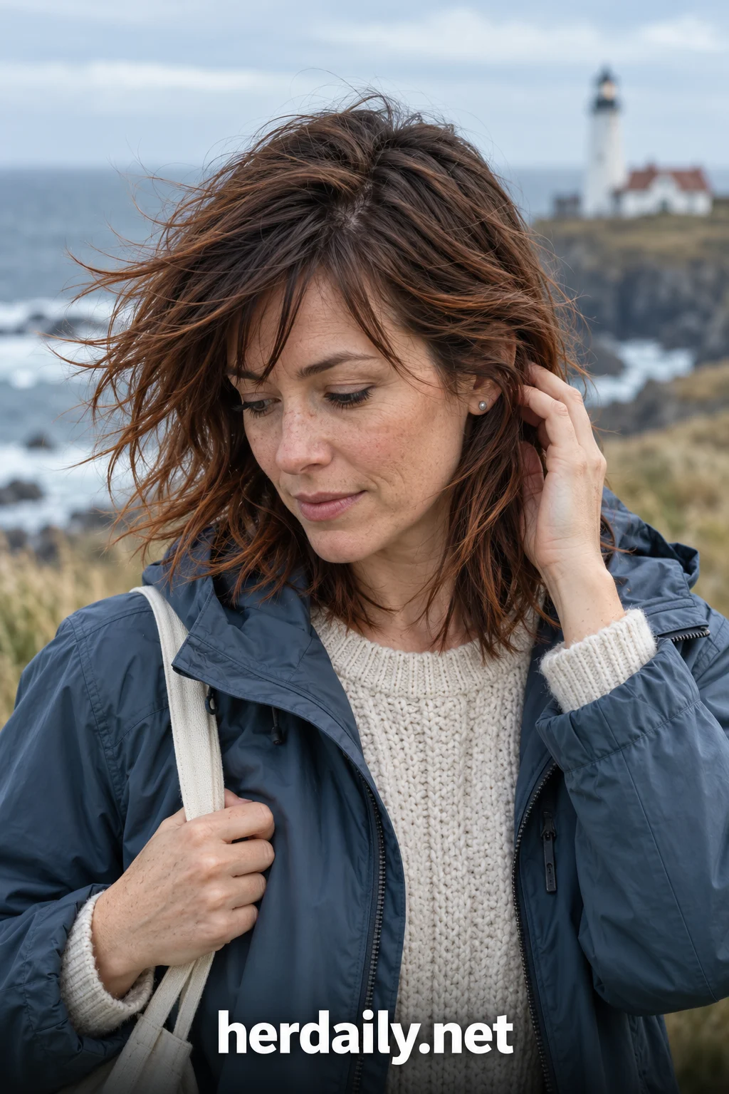 brunette hair with highlights 17 shaggy layers auburn copper