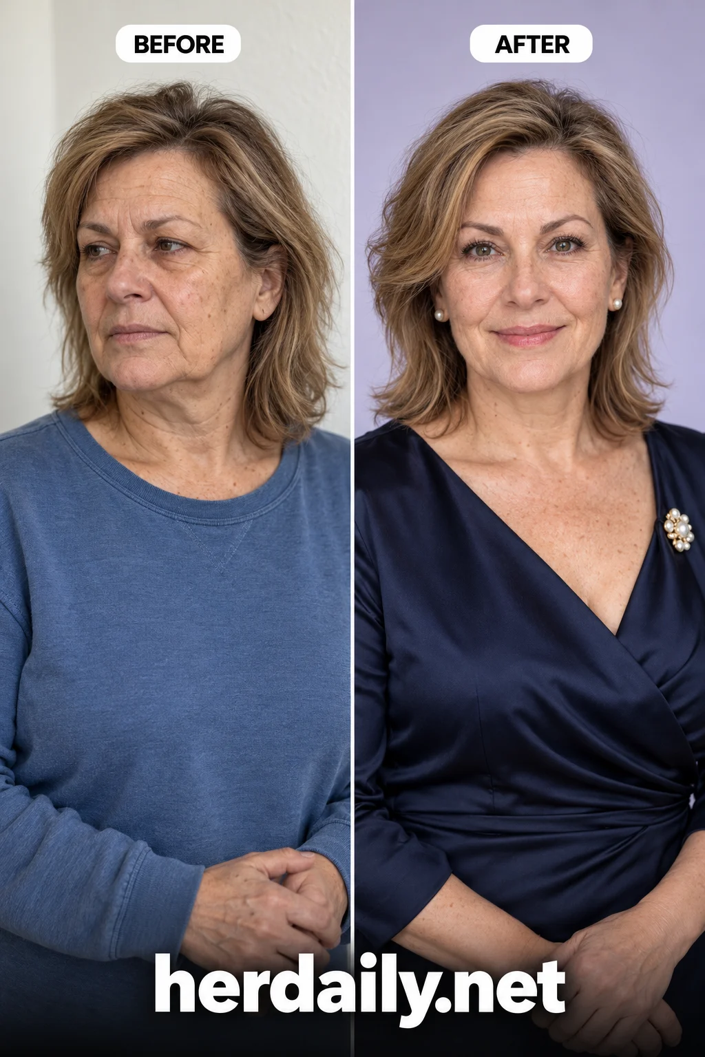 facelift before and after 09 facelift with brow lift