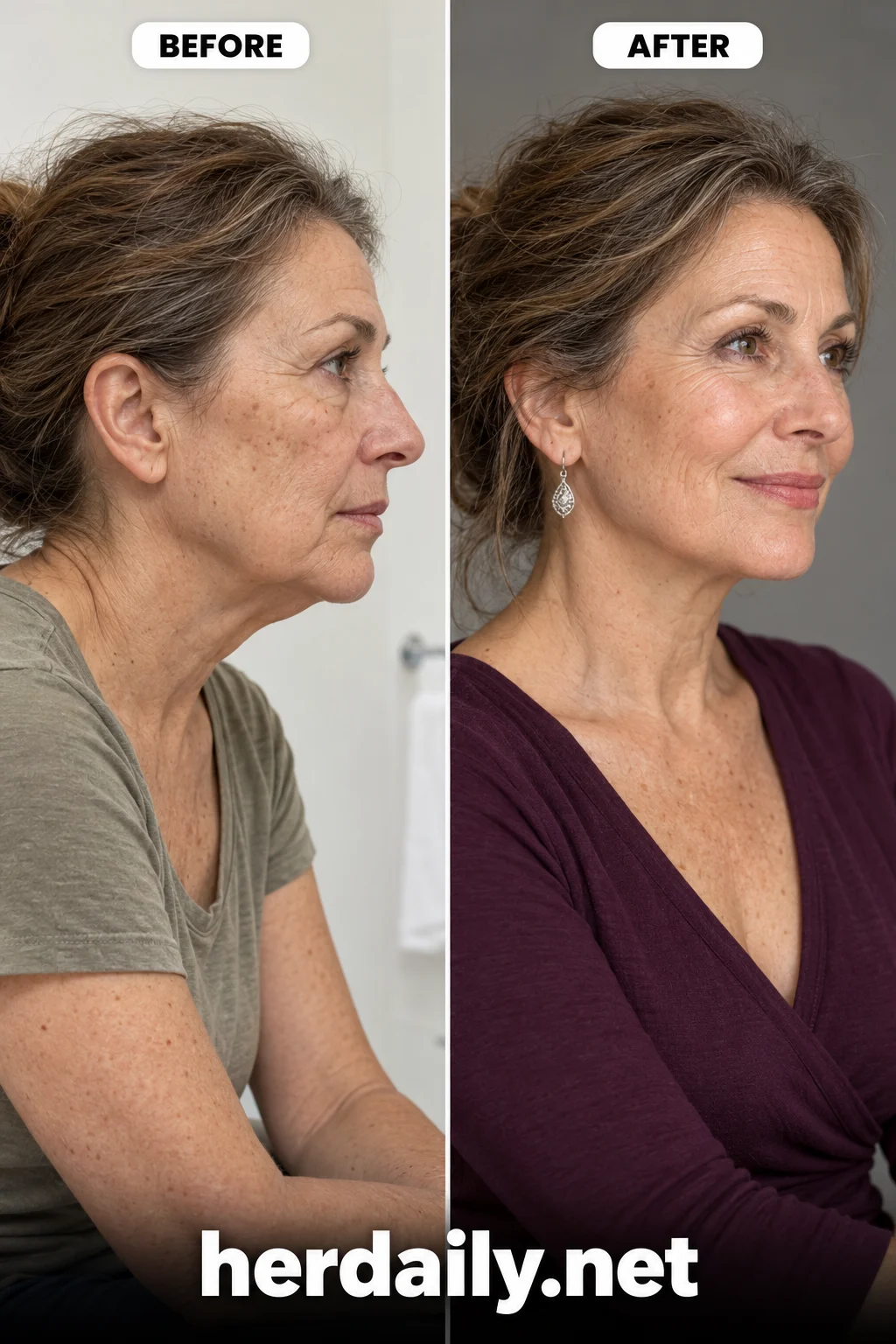 facelift before and after 12 short scar facelift clean jaw