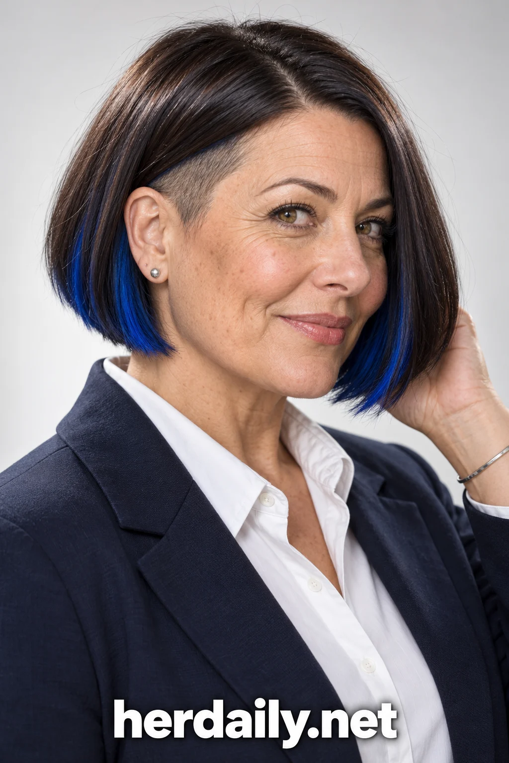 funky hairstyles for over 40s 02 undercut bob cobalt underli
