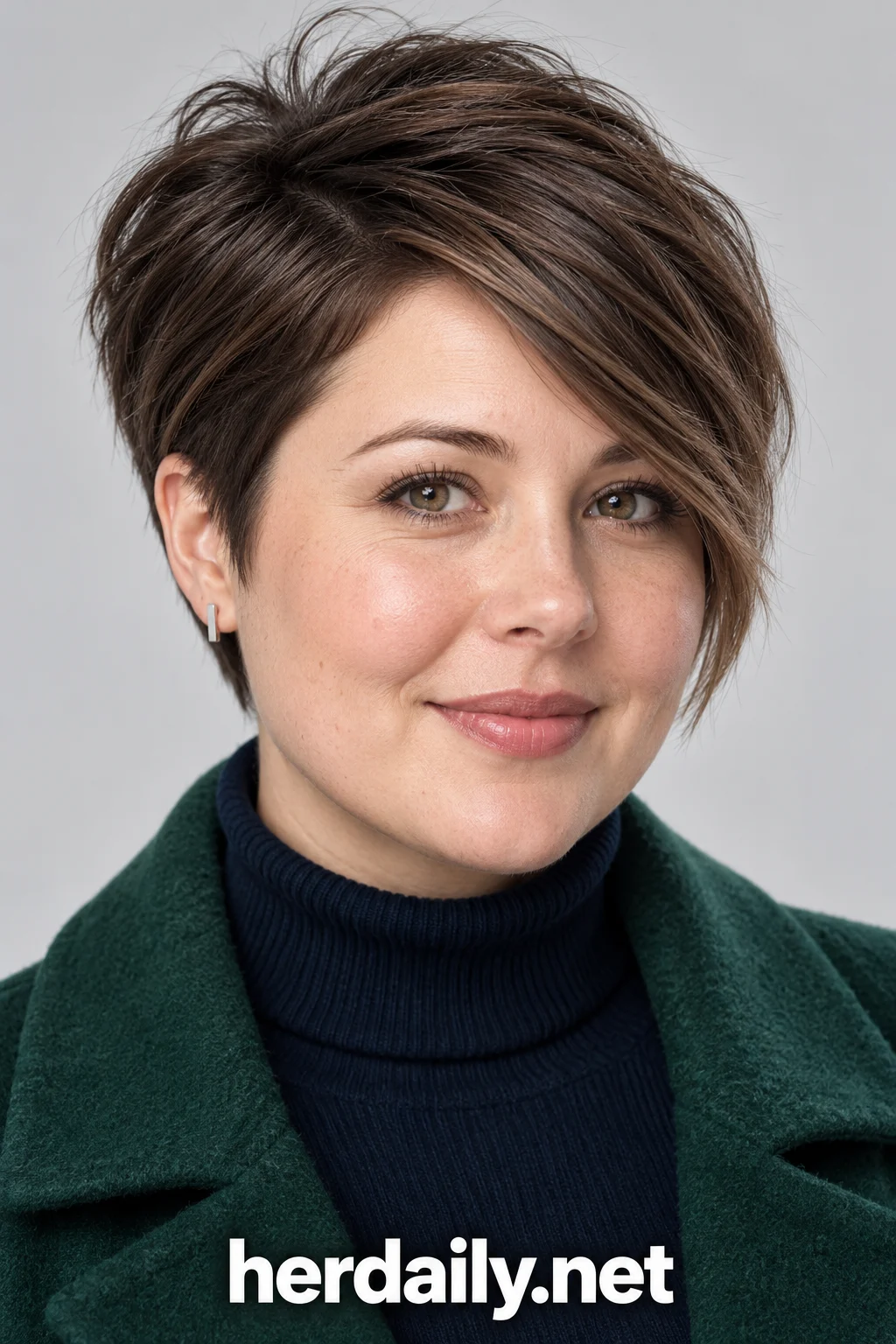 hairstyles for round faces 10 long pixie side swept volume