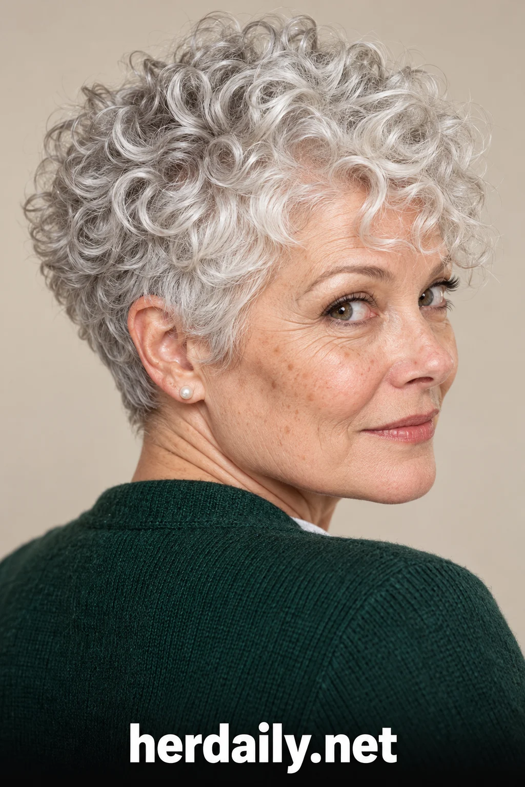over 50 curly hairstyles for women 05 platinum silver curly