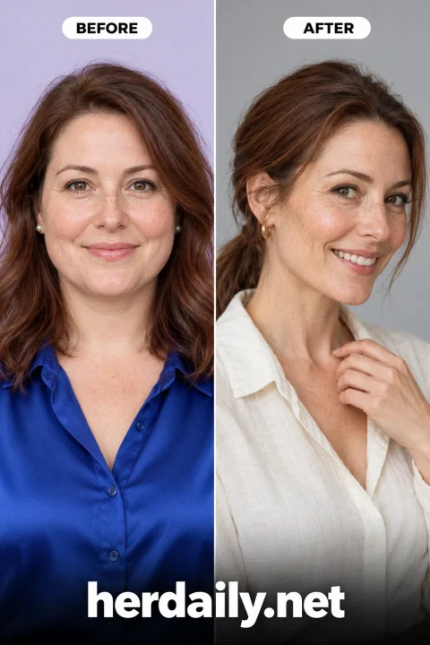 ozempic face before and after hollow cheeks below cheekbones