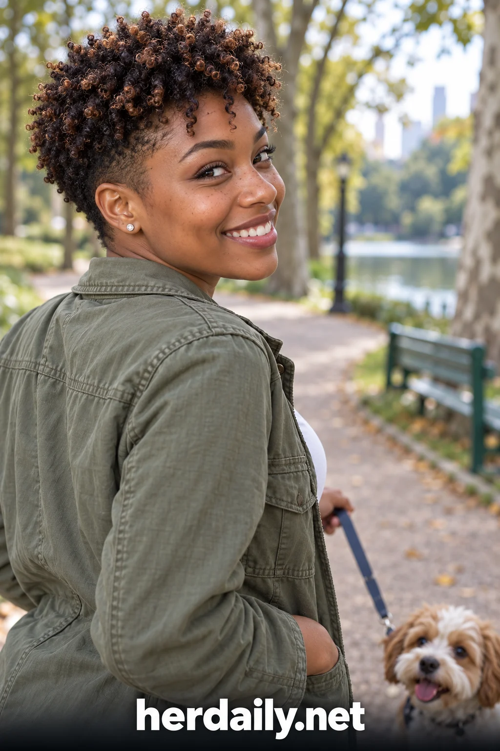 short natural hair styles 02 finger coils faded sides park