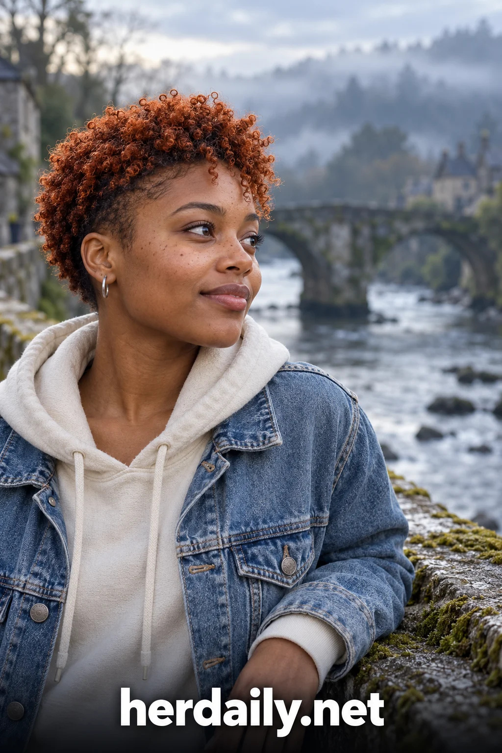 short natural hair styles 06 ginger coily crop stone bridge