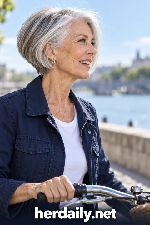 short stacked haircuts for over 60 classic silver stacked bob