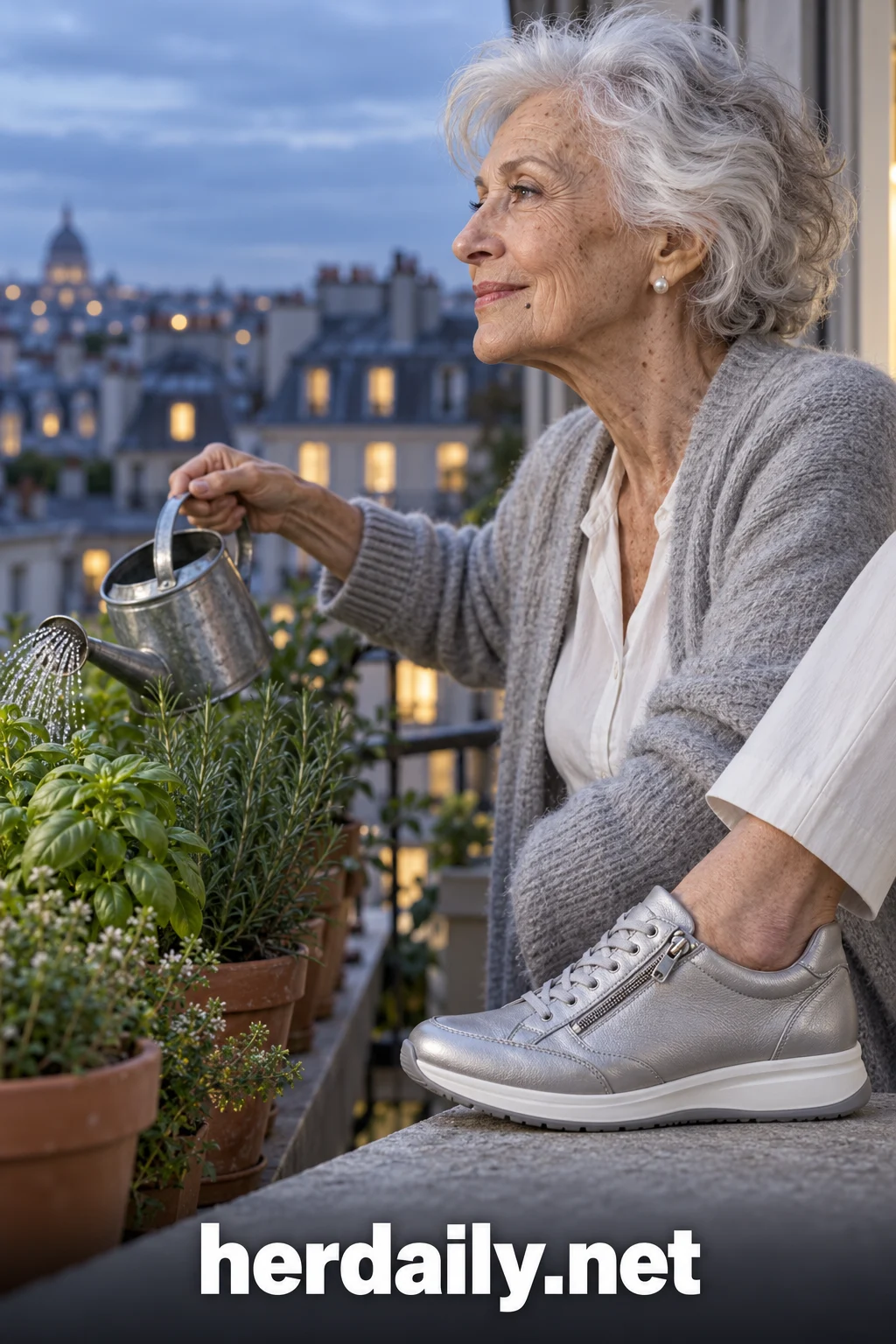 walking sneakers for older women 17 silver gray leather side