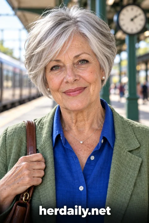 wedge hairstyles for over 70 classic stacked silver wedge